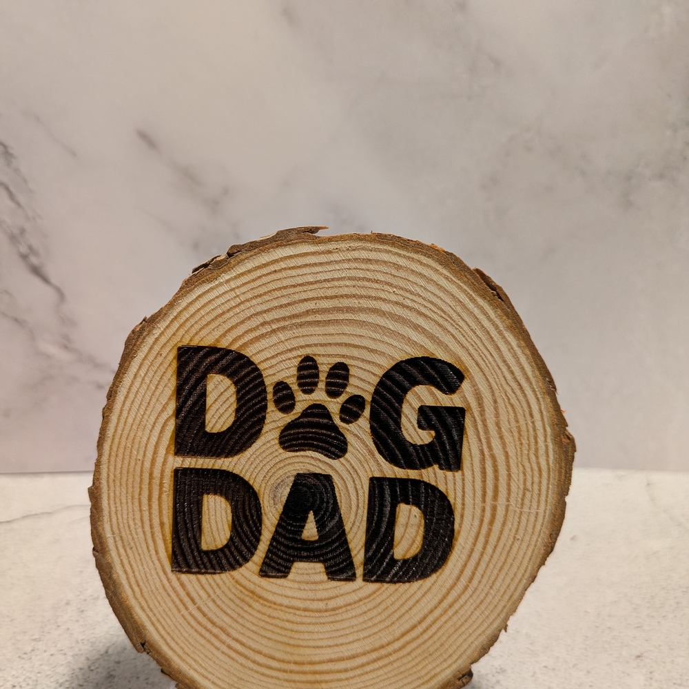 Dog Dad Wooden Coaster